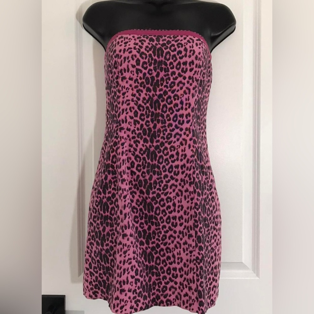 A pink cheetah print bodycon dress from Maria Bianca Nero